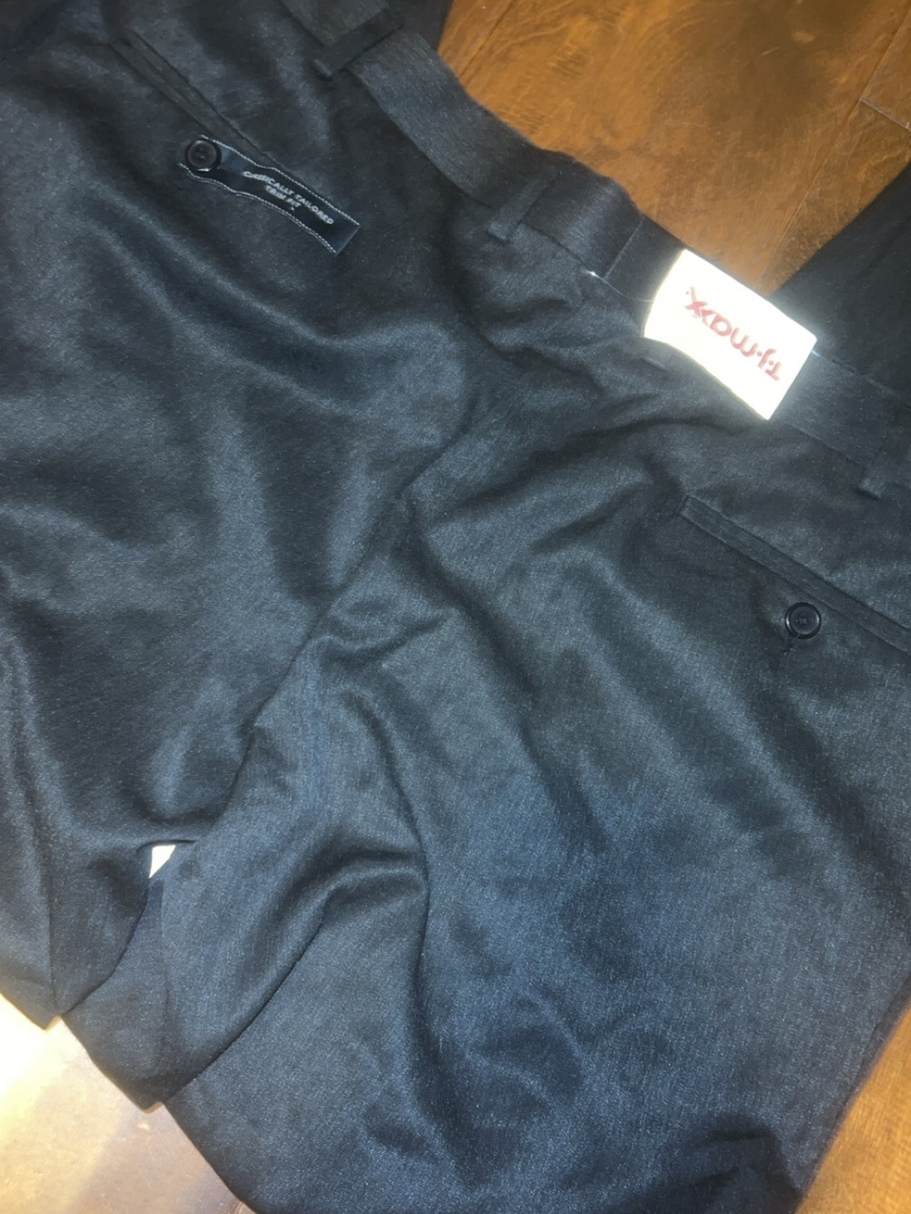 Tommy Hilfiger Black Dress Pants with Rear Button Pockets